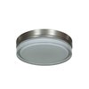 Access Lighting Solid, LED Flush Mount, Brushed Steel Finish, Opal Glass 20775LEDD-BS/OPL